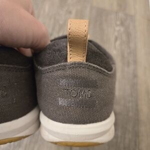 TOMS Charcoal and Tan Slip-On Shoes